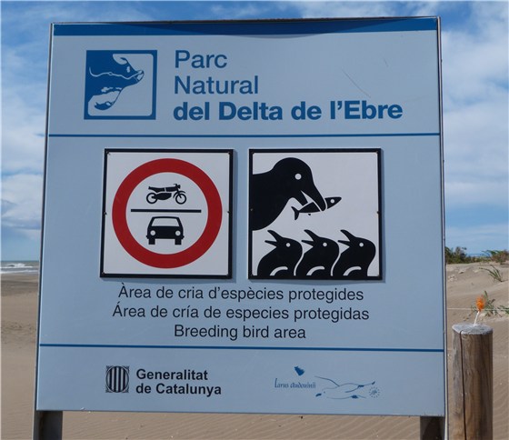 Ebro Delta sign